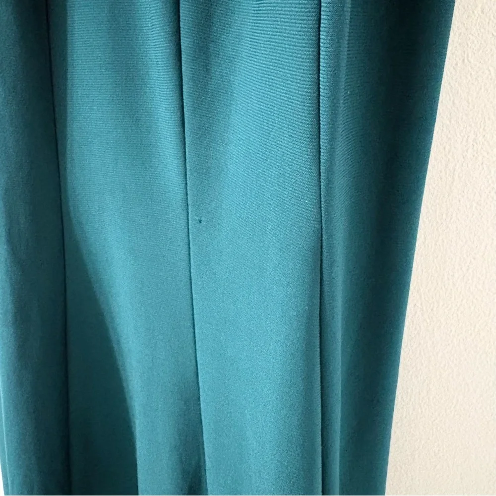 Xscape Halter Neck Gold Lace Bodice Mermaid Green Prom Dress Sz 0 - Picture 8 of 8